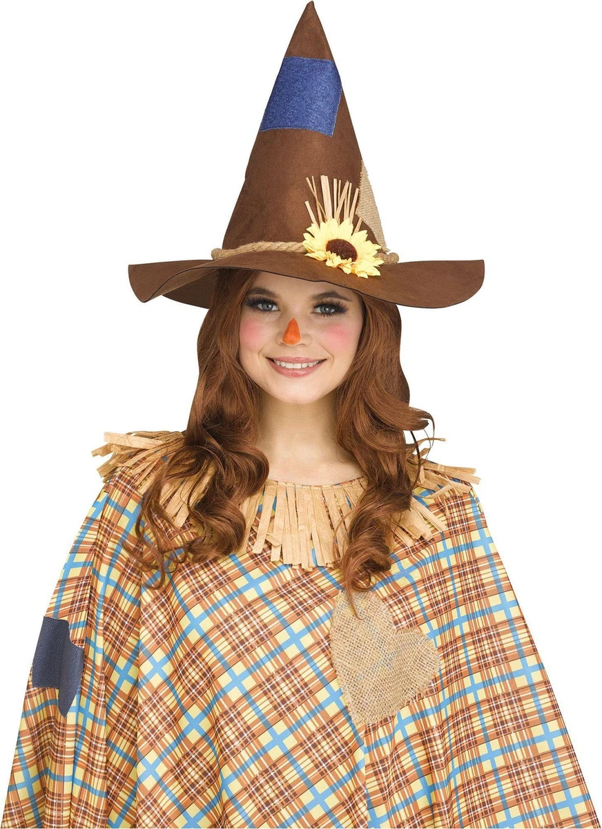 Set De Disfraz De Espantapájaros De 7 Piezas Para Mujer – Sombrero, Rafia Y Pegatinas Para Halloween Y Cosplay