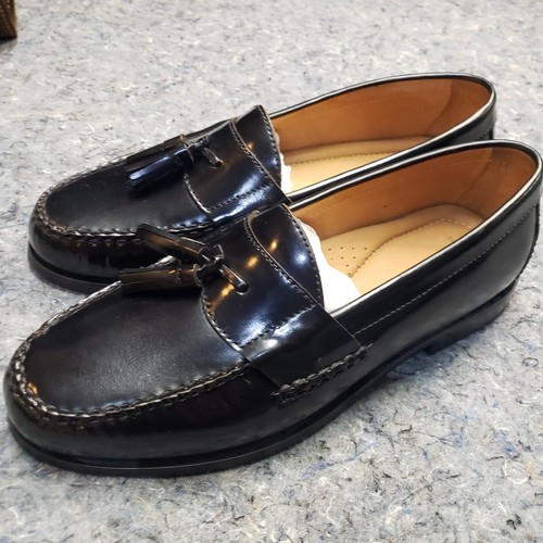 Johnston & Murphy Hayes Tassel Loafers Mens Sz 9.5 Slip On Dress Shoes Black NEW - Picture 8 of 11