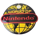 Vintage Nintendo World Seal Quality Porcelain Sign - Official Logo Sign