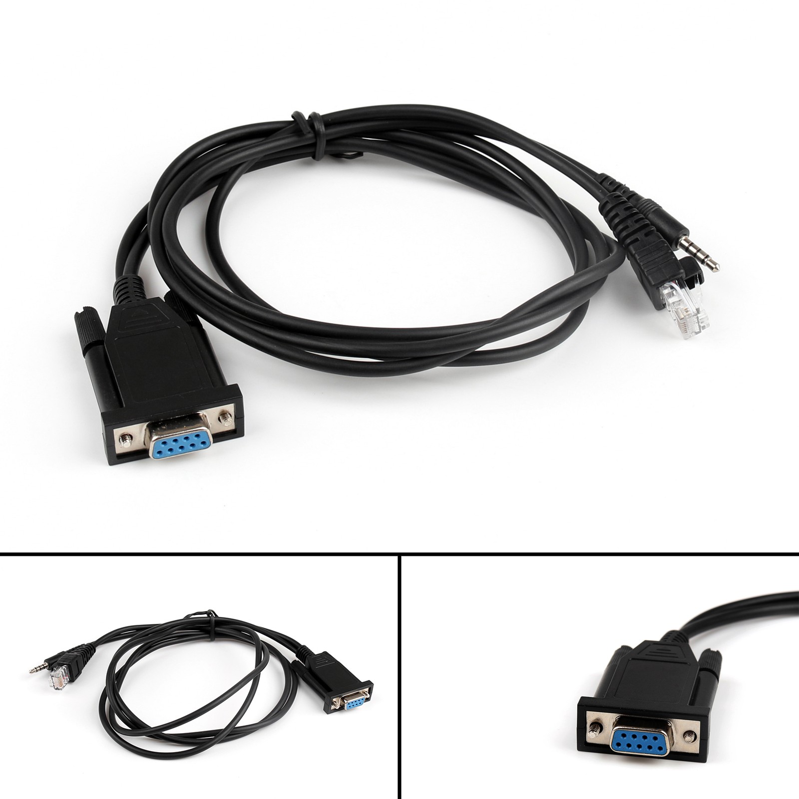 1Pc 2 in 1 Programming Cable For Yaesu/Vertex VX-2000 VX-2100/2200/VX-300/400