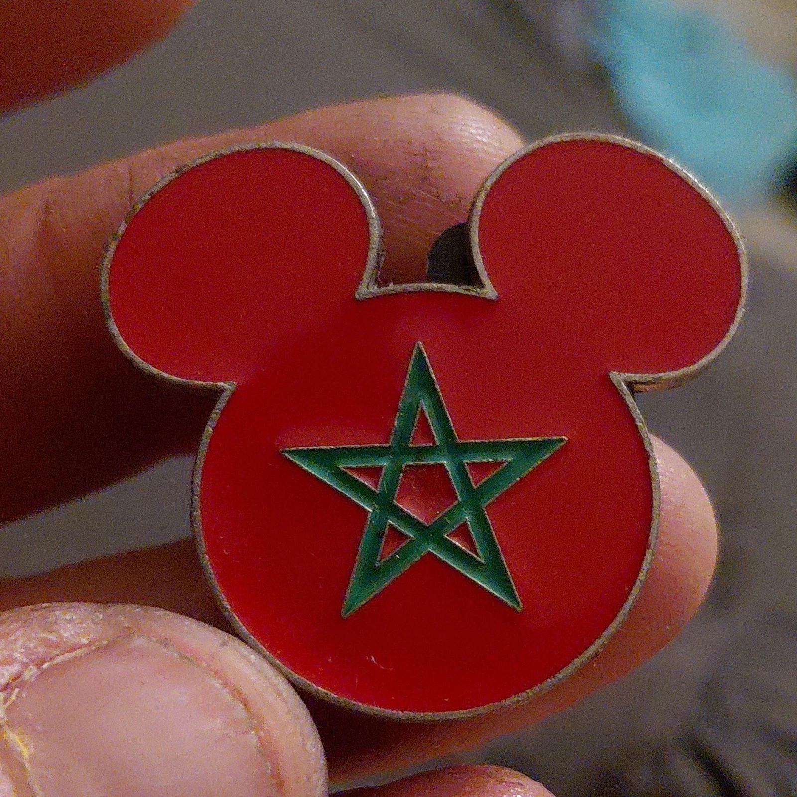 Disney Mickey Mouse Morocco Flag Single Enamel Official Trading Pin 2008