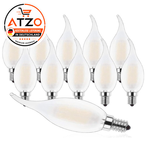 LED Kerzenlampe E14 Dimmbar 4W 2700K C35 Fil-image