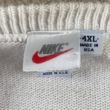 90s Nike Texas A M Sweater Mens 4XL V Neck College Knit Pullover Casual White