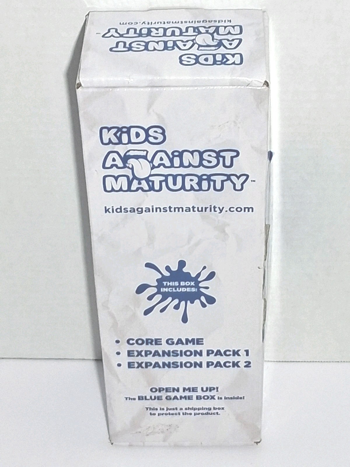 Kids Against Maturity Core Game & Expansion Packs 1-2 Card Game for Kids NIB 