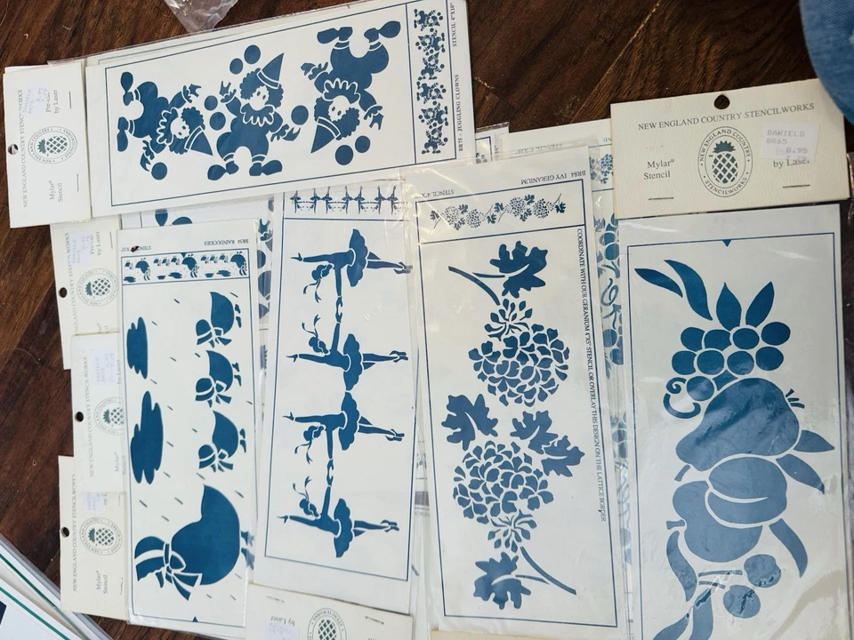 Lote de 30 plantillas de borde de pared vintage súper lindas Foto 3 de 3