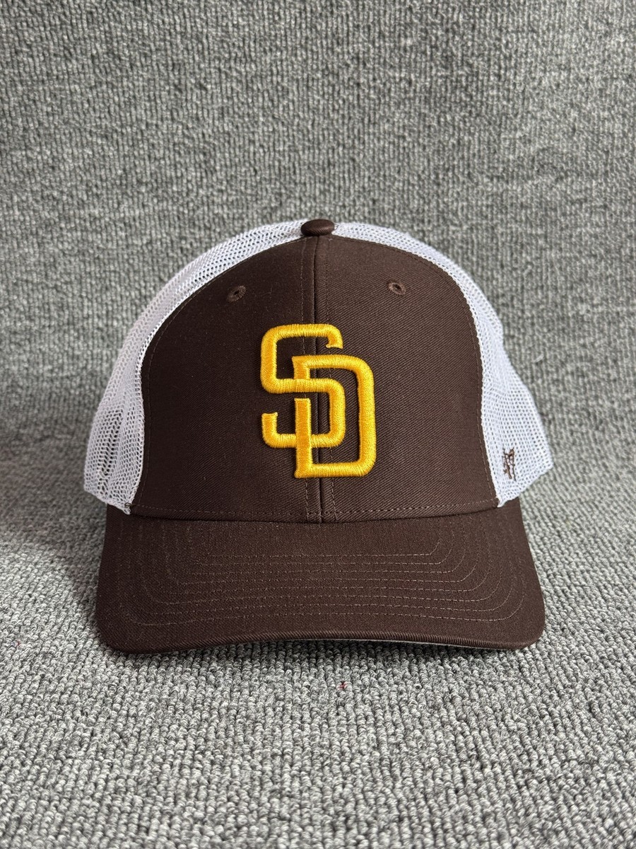 47 Brand San Diego Padres Trucker Snapback Brown White One Size