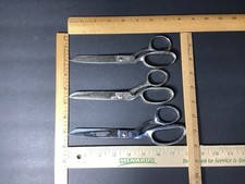 Vintage Scissor Lot of 3 Pairs of Scissors Estate Various Brands USA