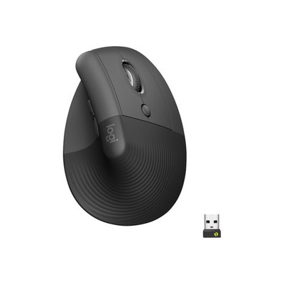 Logitech Mouse Wireless Lift for Business - Vertikale Maus Ergonomisch geformt,