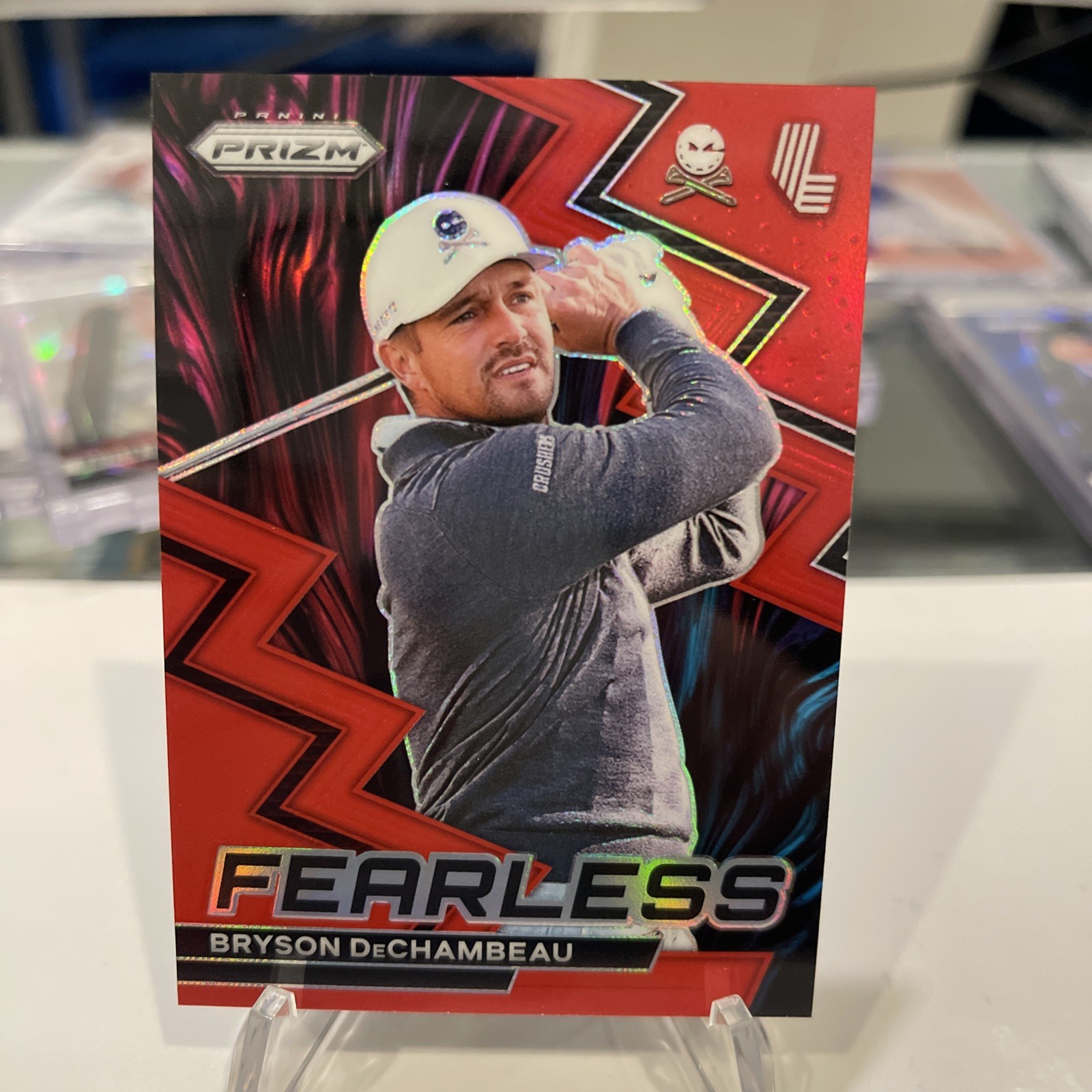 Bryson DeChambeau 2024 Prizm LIV Golf Fearless Red Prizm 149 Crushers GC Rare