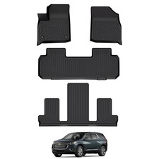 Floor Mats Compatible with 2018-2023 Chevrolet Traverse & 2024 Chevy Traverse