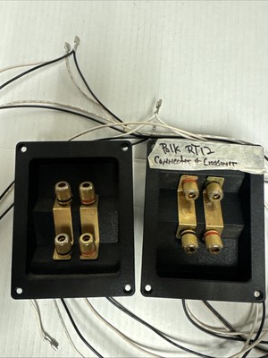 Pair of Polk Audio R12 crossover and terminals