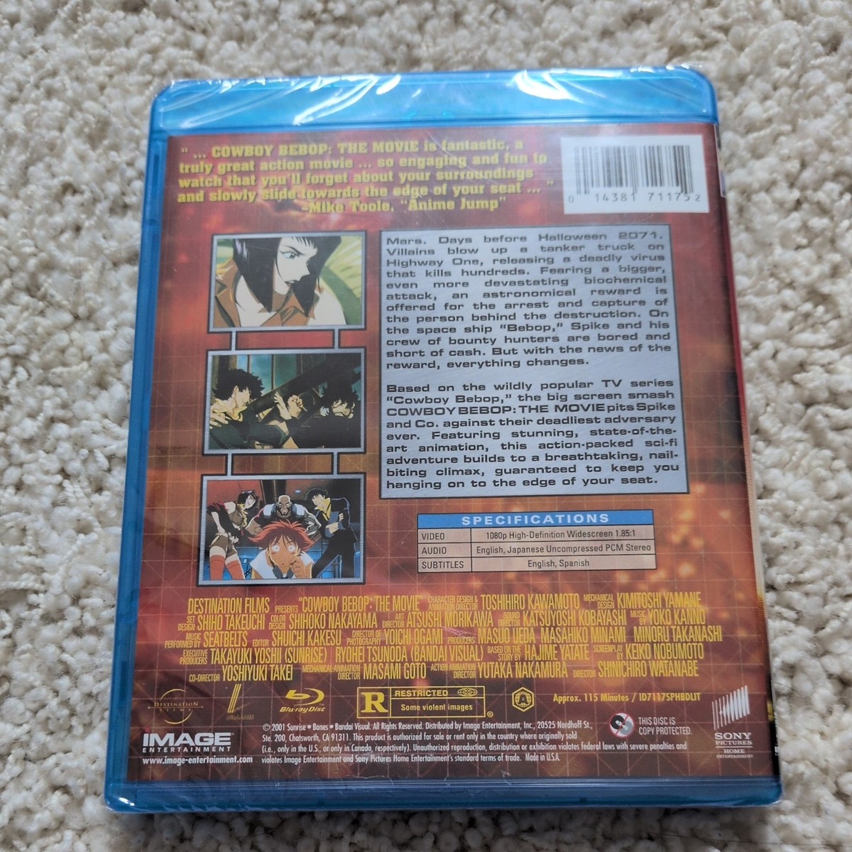 Cowboy Bebop: The Movie (Blu-ray Disc, 2011) for sale online | eBay