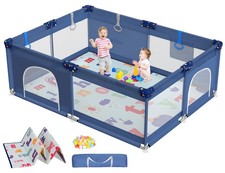 Corral CoziBB Con Tapete 71x59 Pulgadas Extra Grande Area De Juegos