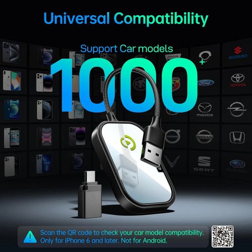 Wireless CarPlay Adapter for Apple iPhone Converts Factory Wired CarPlay to W... - 第 3/9 張圖片