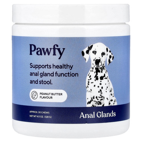 Anal Glands, 6 Months+, Peanut Butter, 30 Chews, 4.5 oz (128 g)