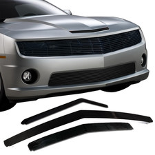 Fits 2010-2013 Chevy Camaro Ss V8 Black Billet Grille Insert Combo Aluminum 3pcs
