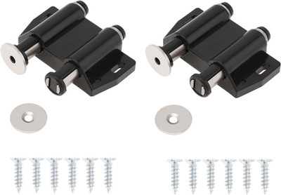Magnetic Touch Latch, 2 Pack Cabinet Push Open Double Magnetic Door Latches and