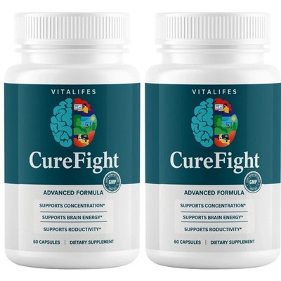 (2 pack) Cure Fight for Memory - CureFight Brain Health Supplement 60ct