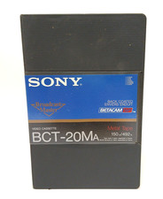 Sony BCT-20MA Betacam SP Master Broadcast Video Tape Cassette NEW