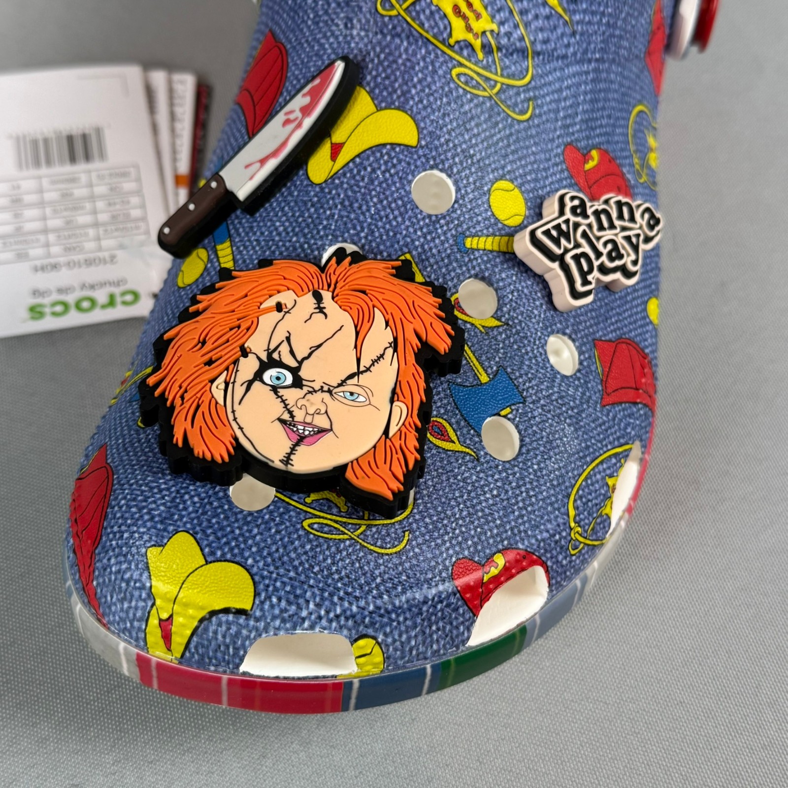 Crocs x Chucky Classic Clogs Mens 9 Child's Play Horror W11 Unisex New NIB image 9