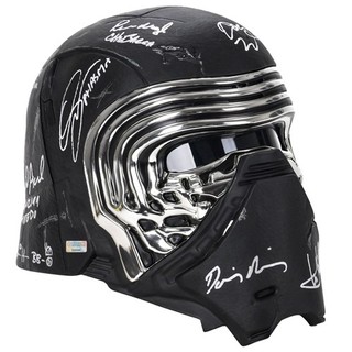Ridley Driver Star Wars The Force Awakens 21 Cast Autographed Kylo Ren Helmet