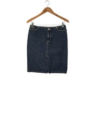 Y2K Old Navy Women's Size 4 Classic Denim 100 Cotton Pencil Skirt Early 2000s