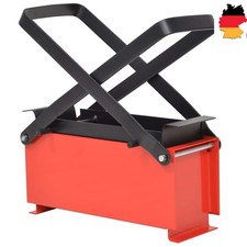 Papierbrikettpresse Stahl 34x14x14cm Papierpresse Papier Brikettpresse Rot DE