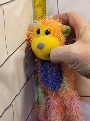 Posh Monkey (UTC) 16'' Tall Orange Purple Fuzzy Long Limbs & Tale Loved Well