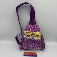 Vintage HTF PowerPuff Girls Mini Backpack With Stamps Girl Y2K Cartoon Network