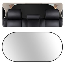 Back Window Sun Shades for Car,210T Titanium Silver Rear Window Sun Shade wit...