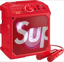 Supreme x Singing Machine Red US Plug Karaoke System w/2 Microphones SS23A46