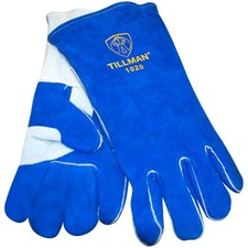 Tillman 1020 14" Split Cowhide Stick Welding Gloves w/ Cotton-Foam Lining, Large
