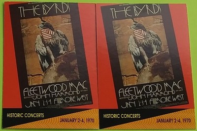 2-1991 PRO SET #256 The Byrds at the Filmore West, San Francisco Music Cards