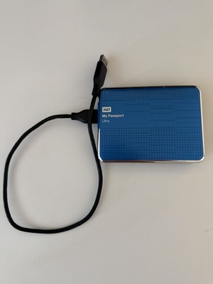 WD My Passport Ultra 2TB tragbare externe USB 3.0 Festplatte blau getestet