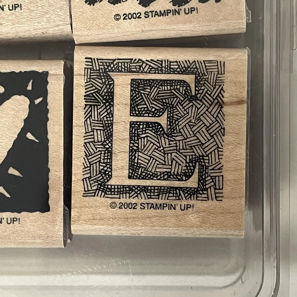 Stampin Up! Набор из 4 резиновых штампов с буквами/словом L-O-V-E 2002 рукоделие/дерево - Изображение 3 из 4