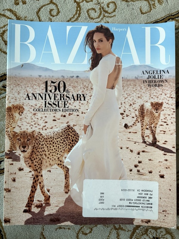 Harper’s Bazaar Magazine 150th Anniversary Edition Angelina Jolie November 2017