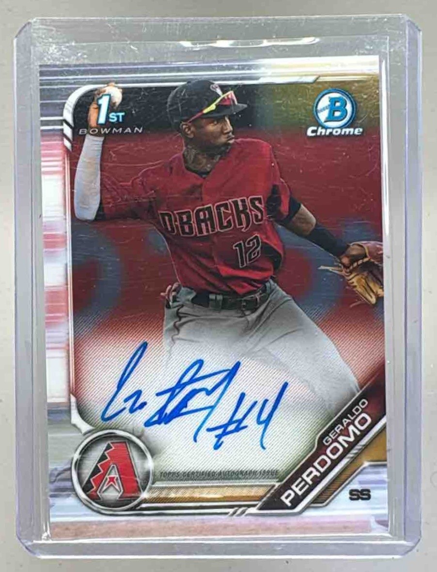 Geraldo Perdomo 2019 Bowman Chrome #CPA-GP 1st RC Auto