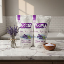 EPSOAK Natural Sleep Formula Epsom Salts w/ Lavender Essential Oil 3 lb 2-Pack