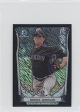 2014 Bowman Chrome Minis Black Shimmer Refractor Danny Winkler Daniel #123 0a7