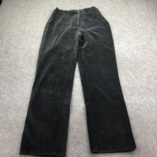Lauren Ralph Lauren Pants Womens 6P Black Corduroy Straight Leg Stretch Dress