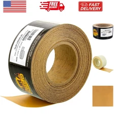 Gold 320 Grit PSA Longboard Sandpaper, 20 Yard Roll, 2-3/4" Wide, Self Adhesi...