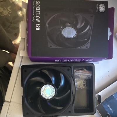 Cooler Master Sickleflow 120mm Black Plastic Case Fan, 120 mm Cooling, Black