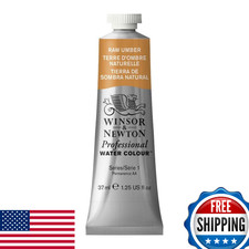 Winsor  Newton Professional Watercolor 37ml Raw Umber Tube - Artists Quality