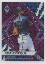2021 Panini Chronicles Phoenix Purple Velocity Ronald Acuna Jr #8 0ym4