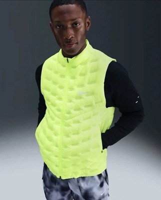 Size XL- Nike Therma-FIT ADV Repel AeroLoft Gilet Volt Yellow FB7542-702