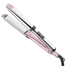 Professional Titanium Flat Iron with 1 1/4 Inch Floating Plates, Hair Straighten