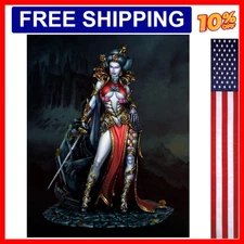1/24 Scale 75mm DieCast Resin Figure Model Kit Vampire Countess (3 Heads) Hob...