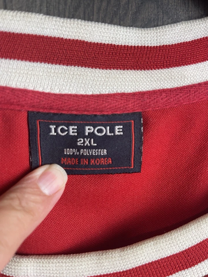 Vintage Ice Pole 2004 #23 Basketball Jersey Star Spangled Adult 2XL Red - Image 4 of 4