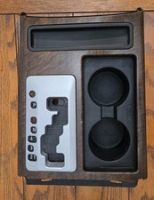  2008-2015 Nissan Titan Armada Console Gear Shifter Bezel Trim Wood Grain Oem