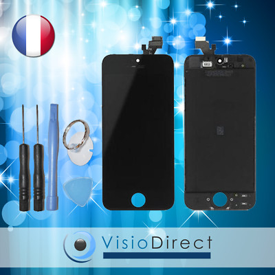 Kit De Réparation IPhone 5 : écran LCD Tactile Sur Châssis (noir Ou Blanc) + Housse De Protection